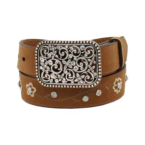 1/4'' Flower Embroidered Belt