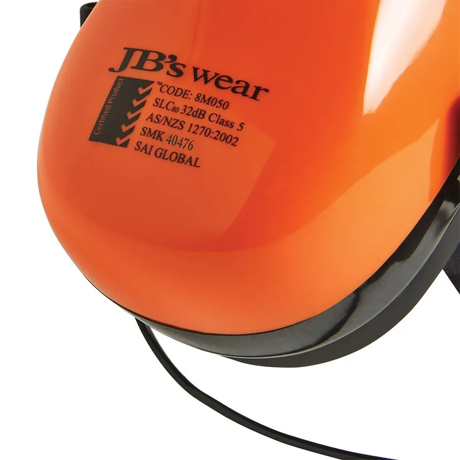 8M050 JB's 32dB SUPREME EAR MUFF WITH NECK BAND