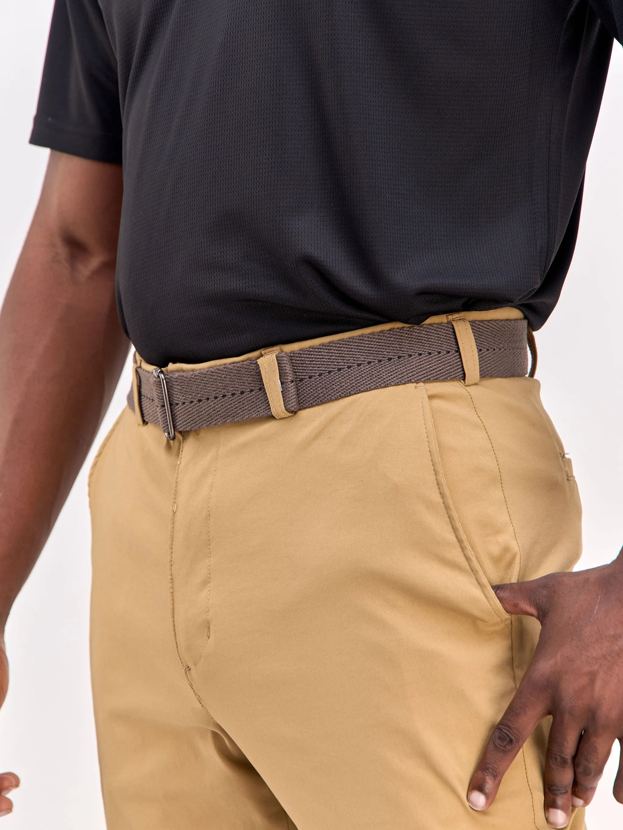Alladin Webbing Belt Dotted - Grey