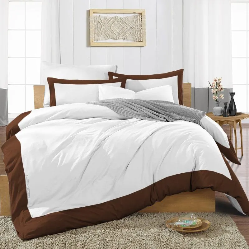 Best Selling Chocolate Two Tone Duvet Cover
