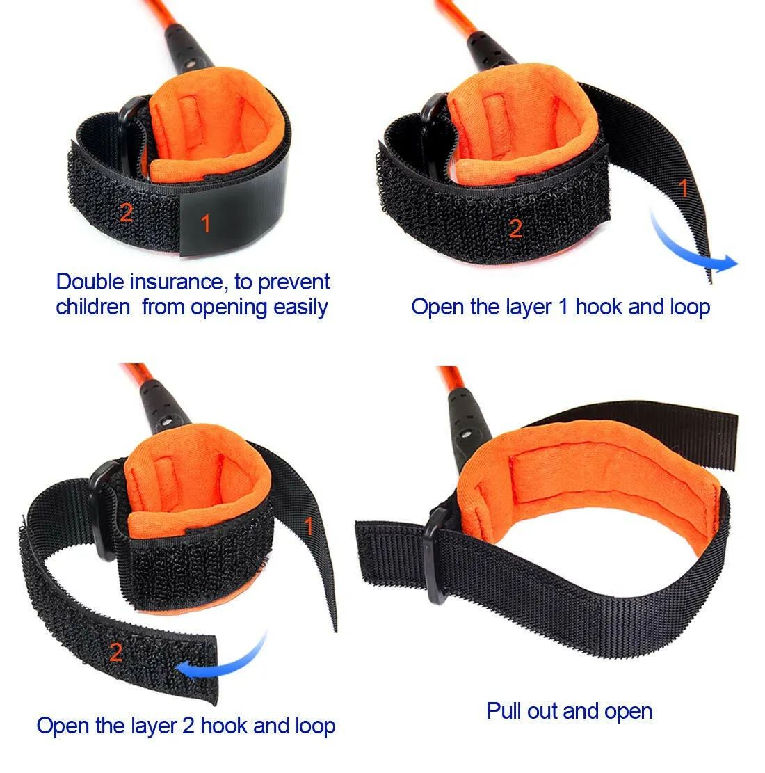 Blisstime Anti Lost Wrist Link Safety Wrist Link for Toddlers, Babies & Kids