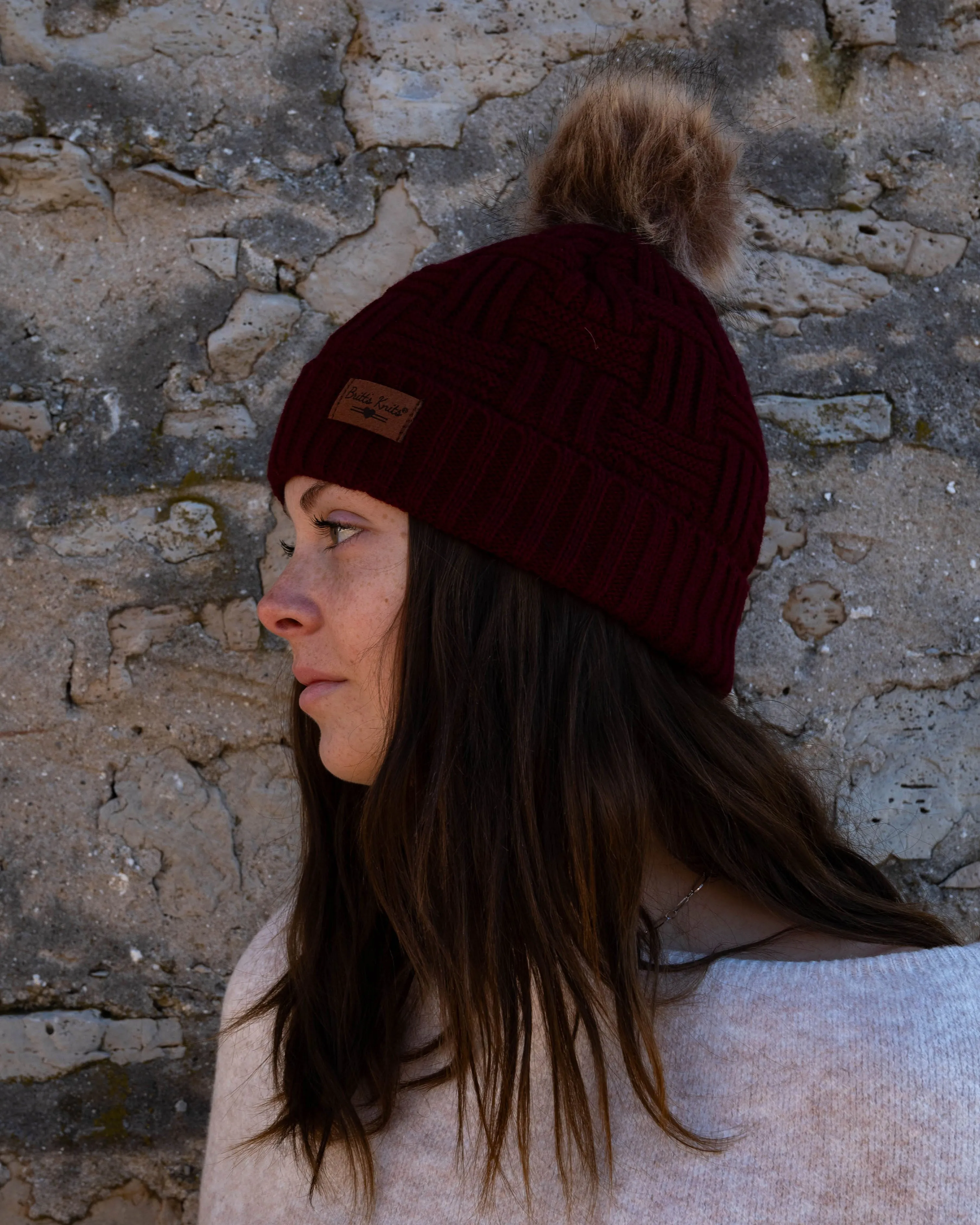 Britt's Knit's Original Pom Hat
