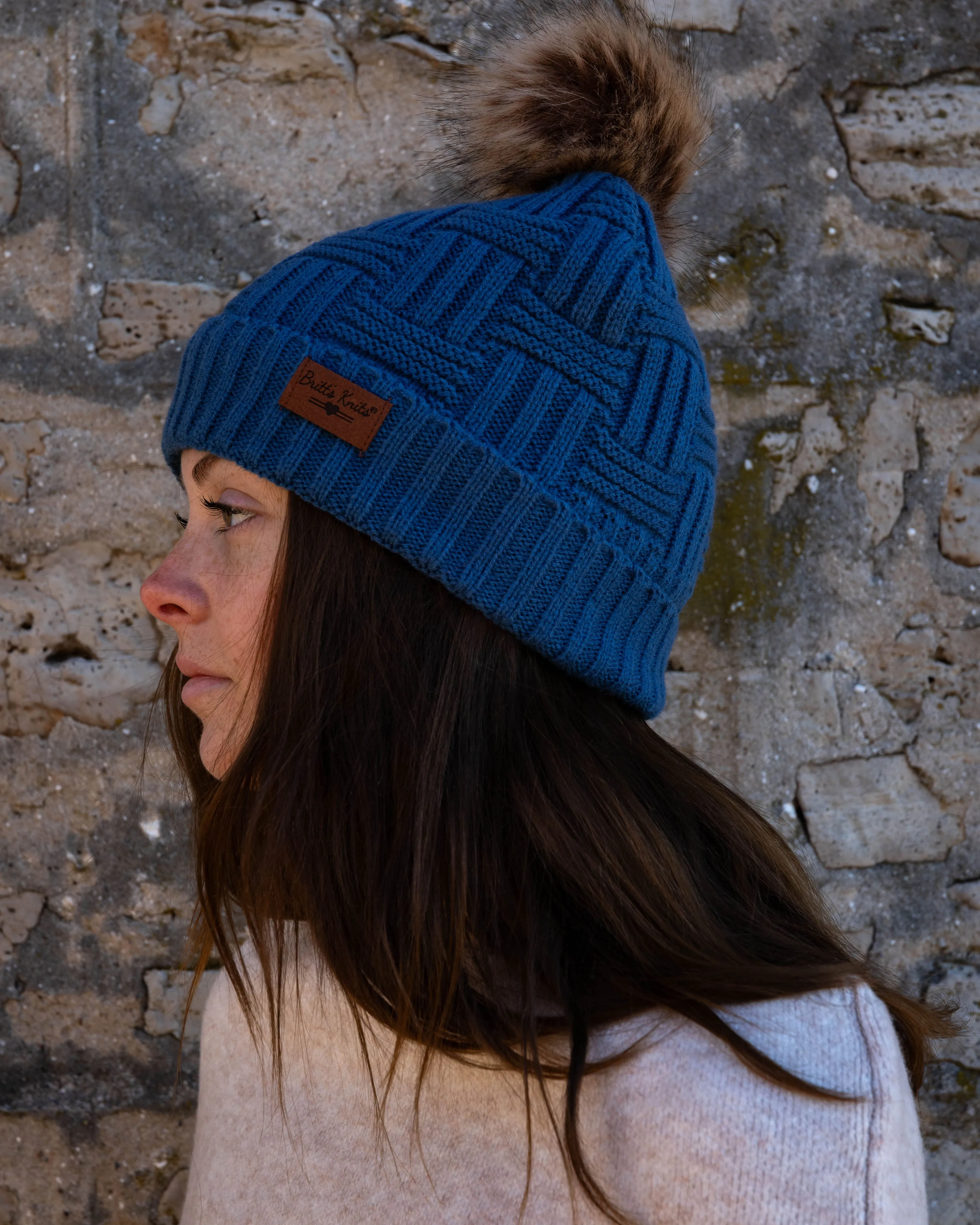 Britt's Knit's Original Pom Hat