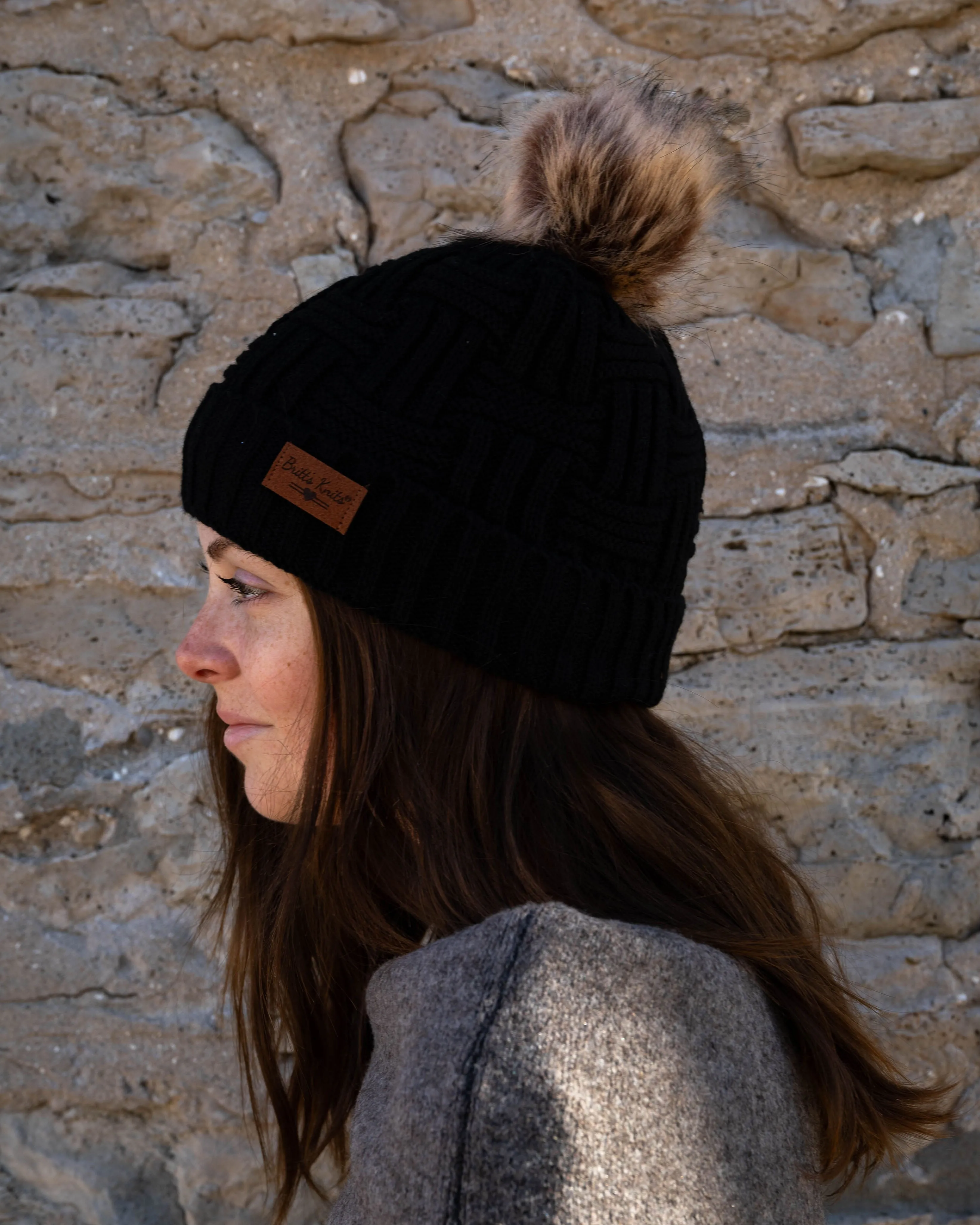 Britt's Knit's Original Pom Hat