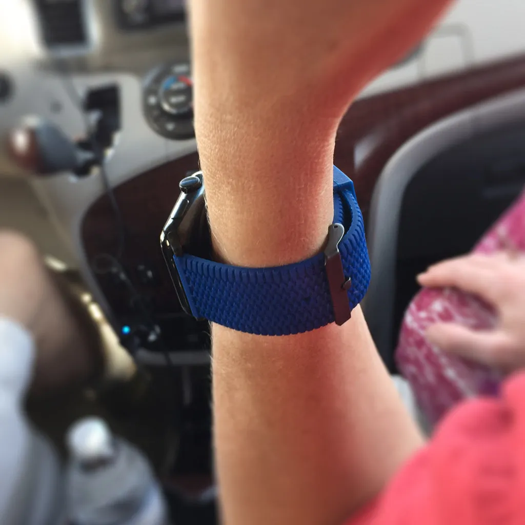 Carterjett Tire Tread Sport Apple Watch Band in Blue