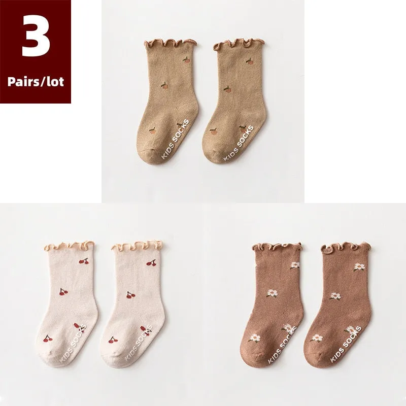 Children Socks/ Cotton Socks for Girls Boys Floor 0-3 yrs