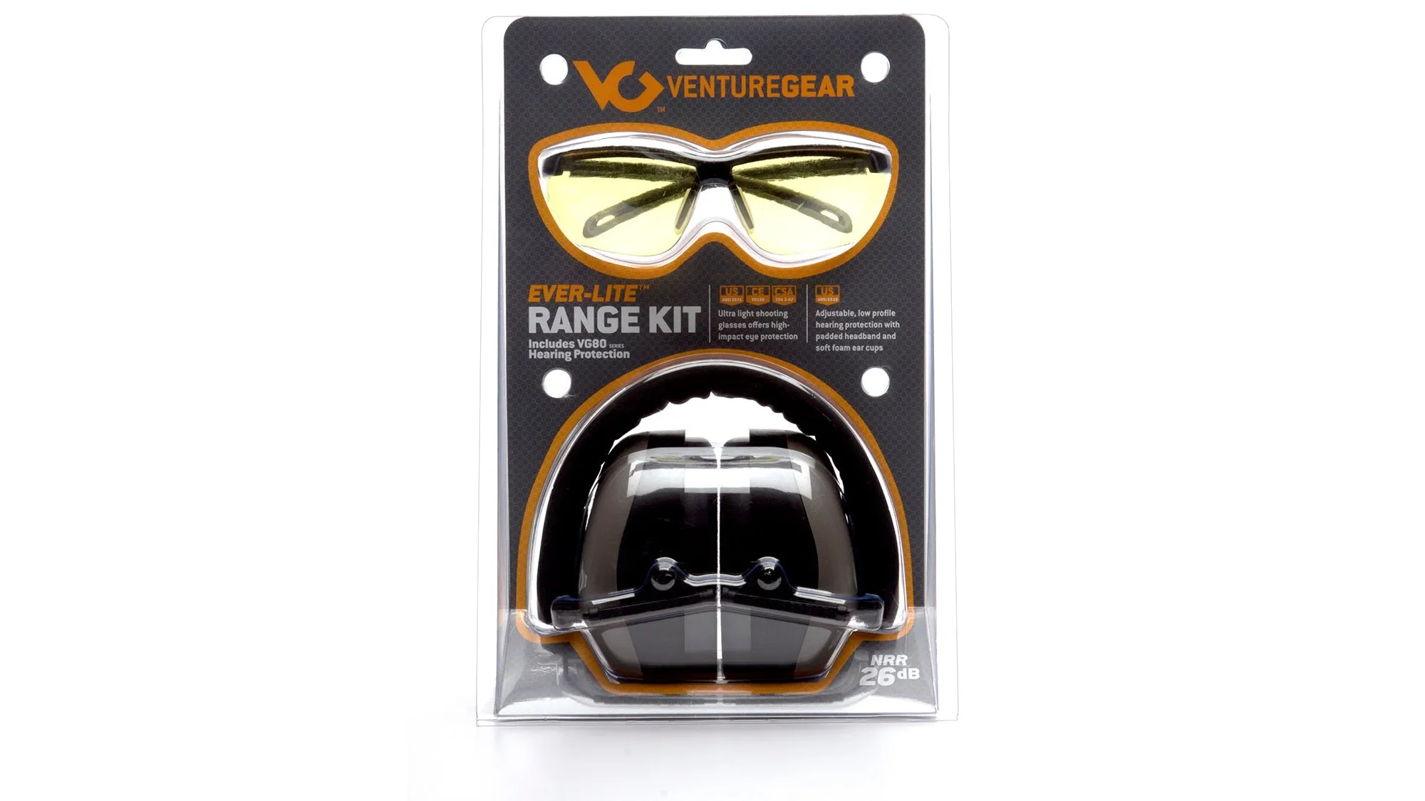 Ever-Lite® Range Kit - Safety Glasses   Earmuffs NRR 25dB
