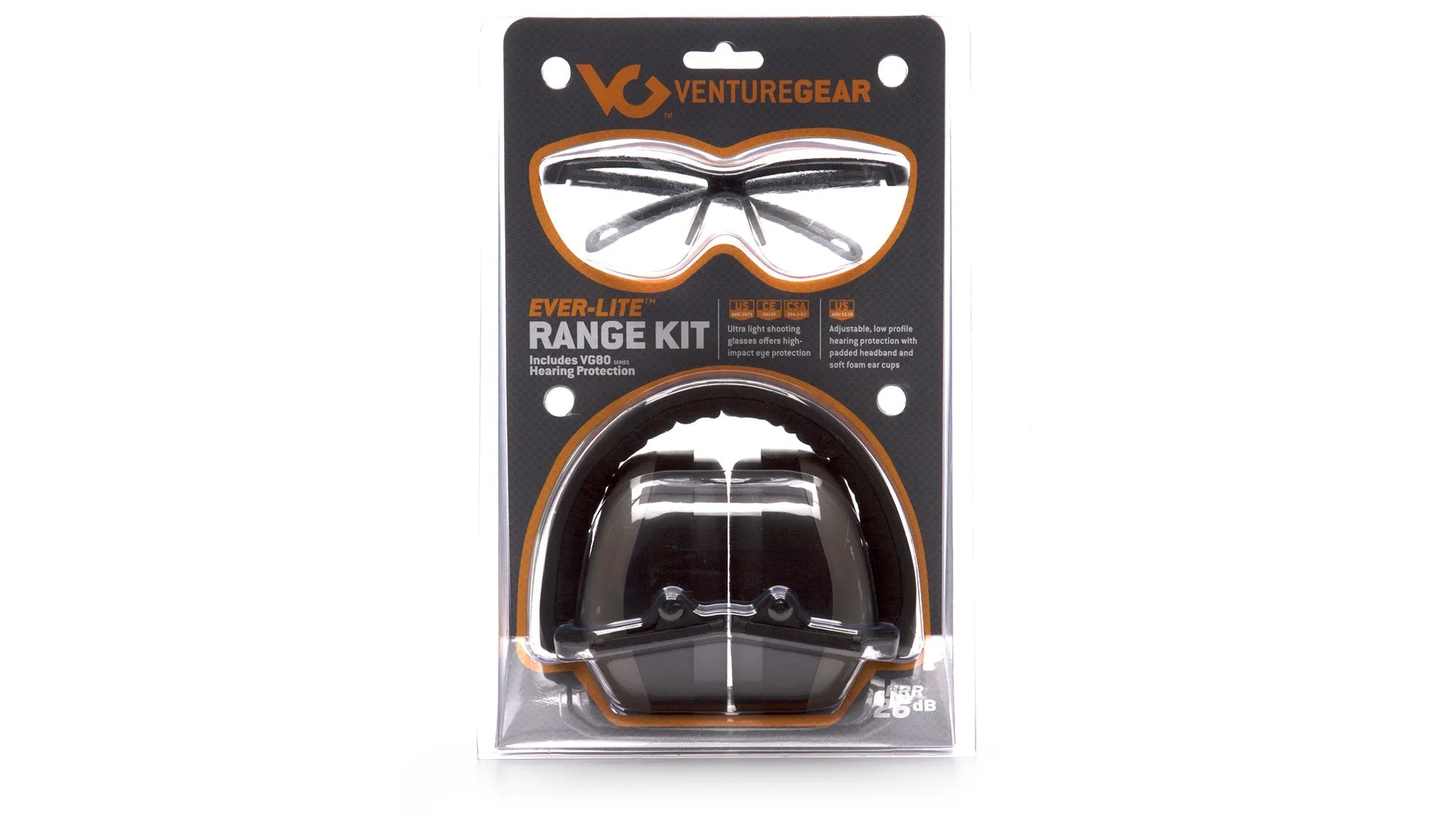 Ever-Lite® Range Kit - Safety Glasses   Earmuffs NRR 25dB