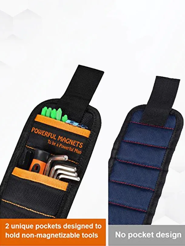 Hand Wrist Magnetic Tools Belt Holding Screws for Men