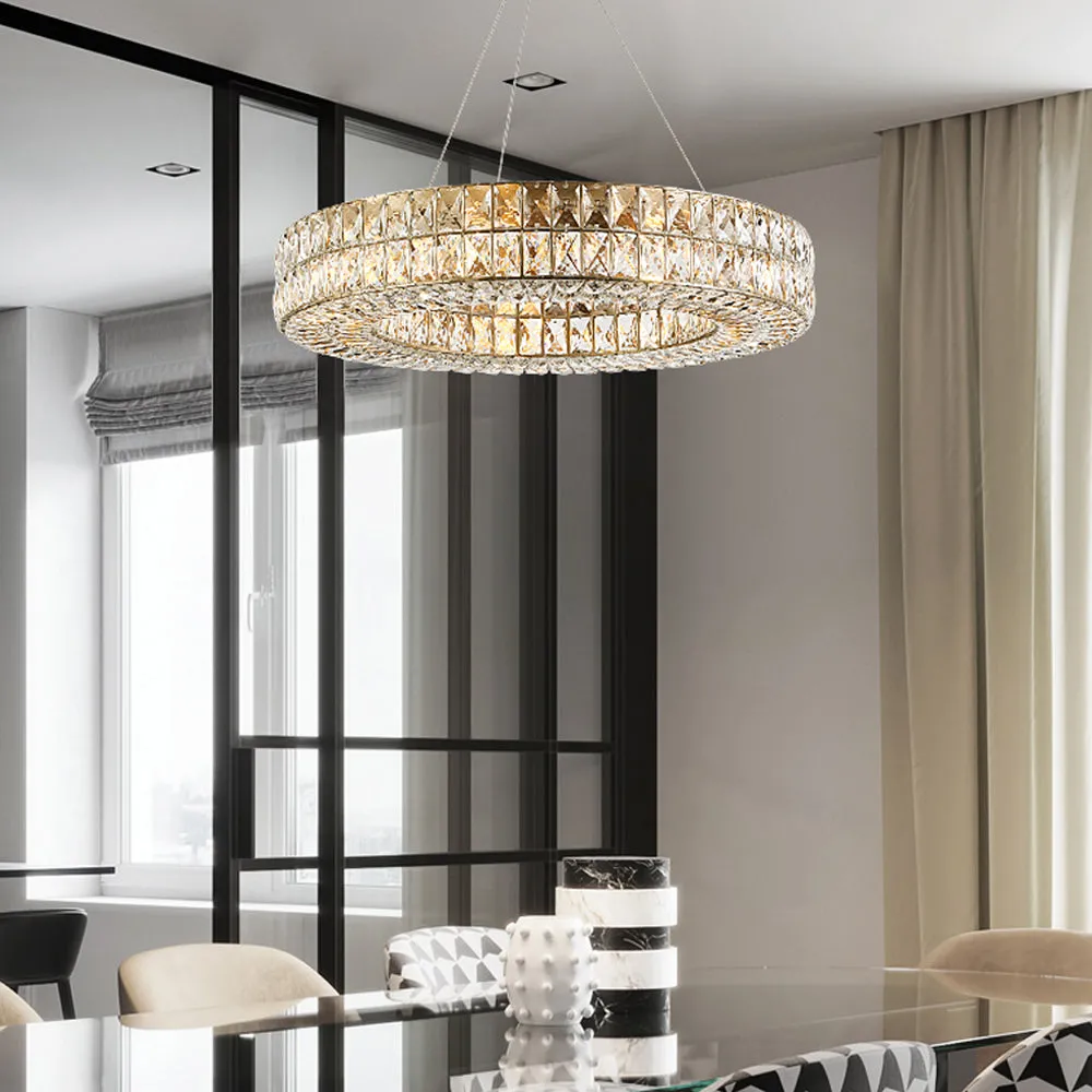 Luxury Style One Ring Crystal Chandelier