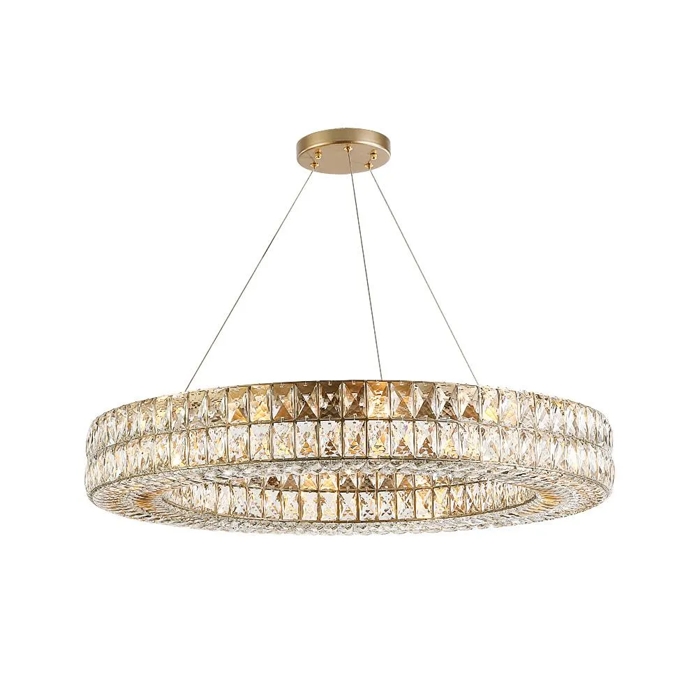 Luxury Style One Ring Crystal Chandelier