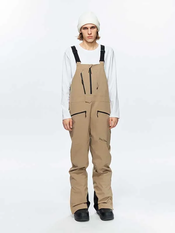 Men's High Experience Nature Love Snowboard Pants Snow Bibs