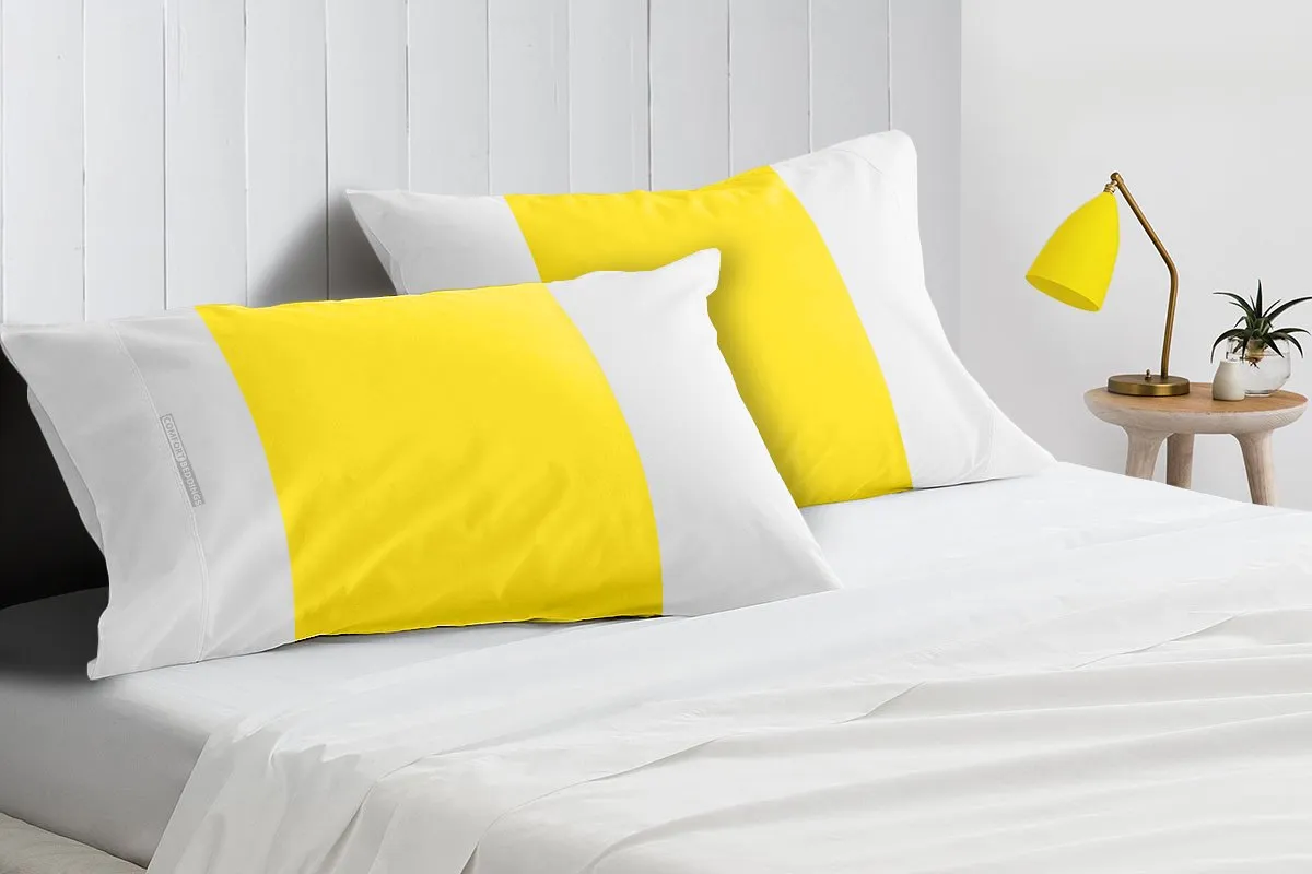 Most Selling Yellow - white contrast pillowcases