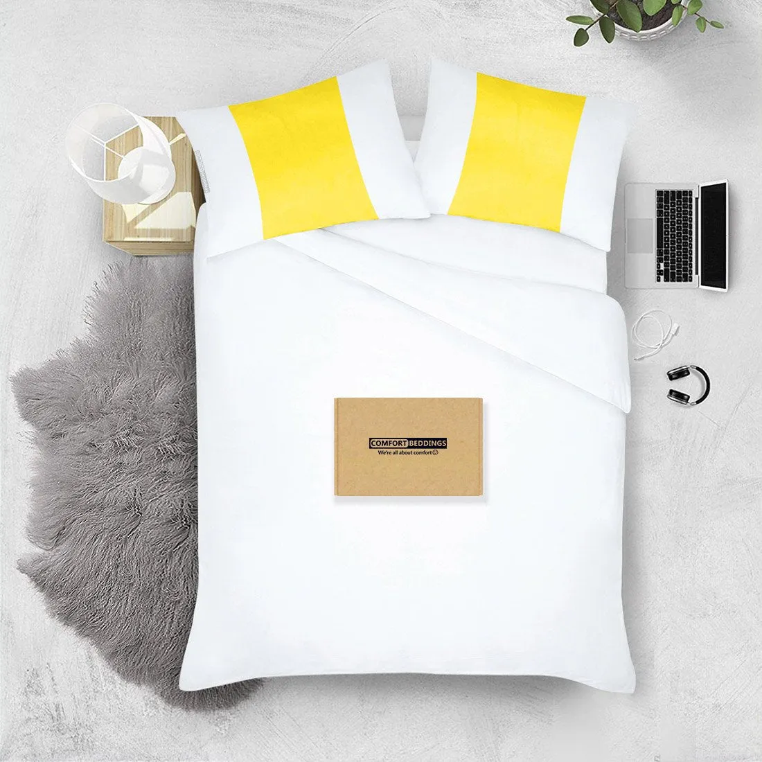 Most Selling Yellow - white contrast pillowcases