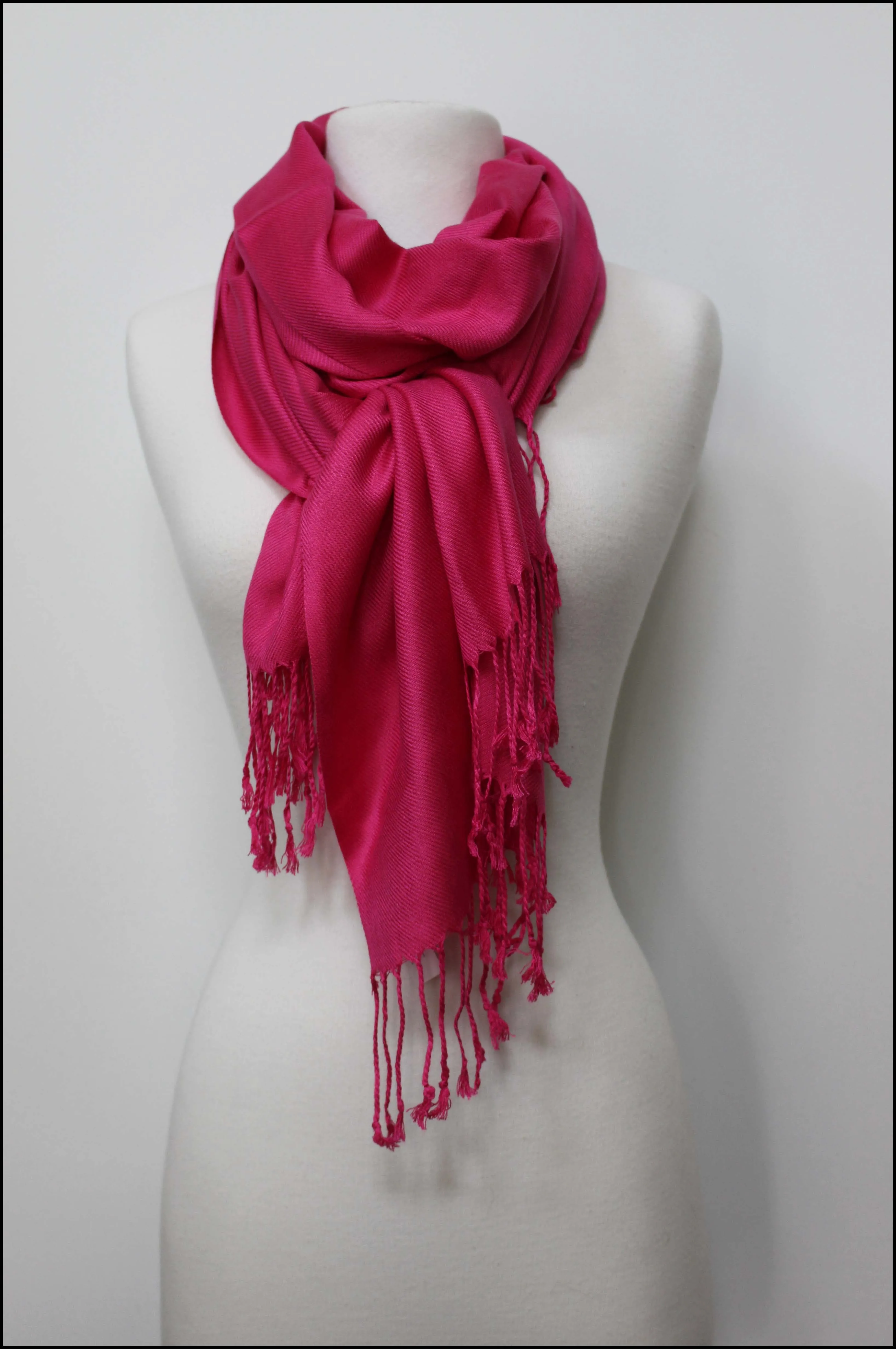 Pashmina Scarf with Fringed Edge