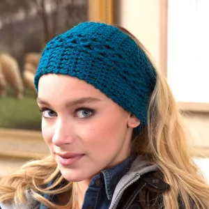 Red Heart Crochet Wide Vortex Headwarmer