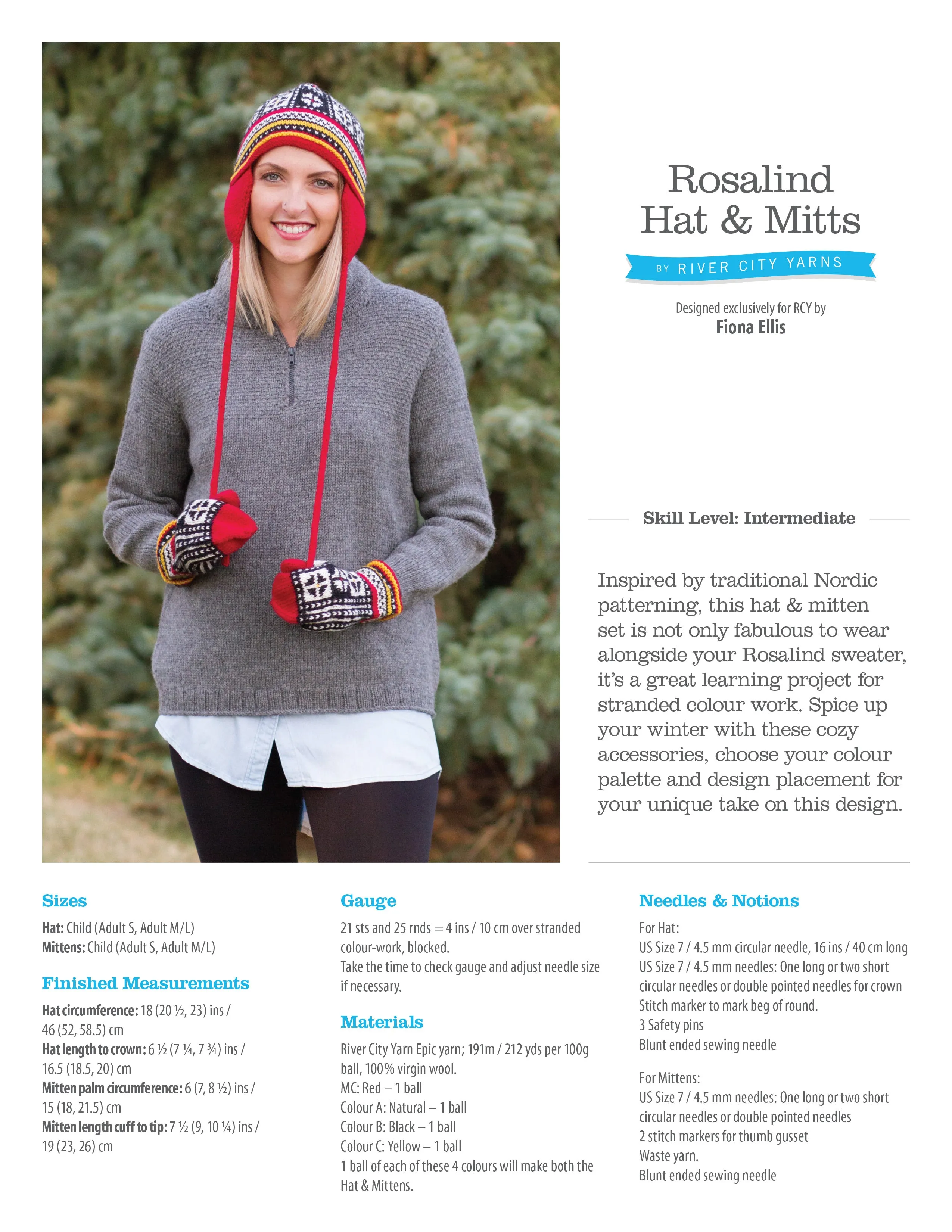 Rosalind Hat & Mitten Pattern