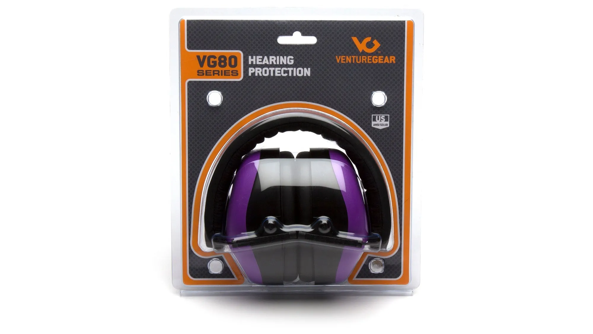 VG80 Series Low Profiel Earmuffs NRR 25dB | SNR 32dB