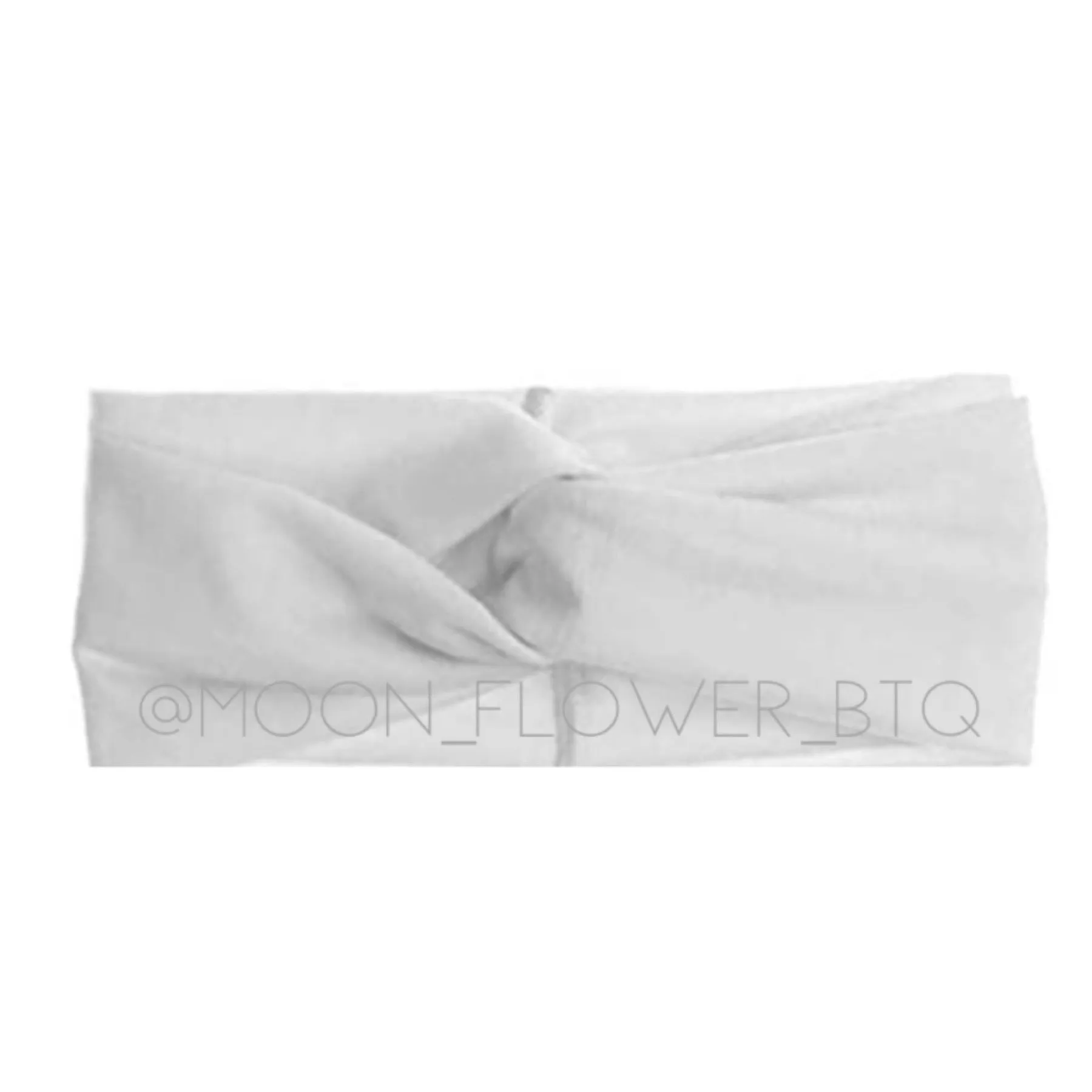 White Twist Turban Headband Ear Warmer